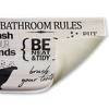 Stupell Industries Rustic Bathroom Rules Printed Plush Bath Mat And Bath Rug, Design By Kim Allen, 18"X30" - 2 of 4