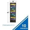 Carson Dellosa Education 10 Pocket File Folder Storage Solution Pocket Chart (1 pocket chart, 6 file folders) - 2 of 4