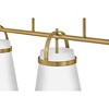 Lark Tori 1 - Light Chandelier in  Lacquered Brass - 2 of 4