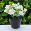 Unique Bargains Artificial Plants Spring Flower Plastic 4.33"x4.33"x7.87" 1 Pc - 2 of 4