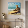 Art Remedy Cheetah Surfer Chic Coastal Wall Art Unframed - 2 of 4