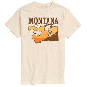 Men's - Peanuts - Snoopy Montana Short Sleeve Graphic T-Shirt - 1 of 4