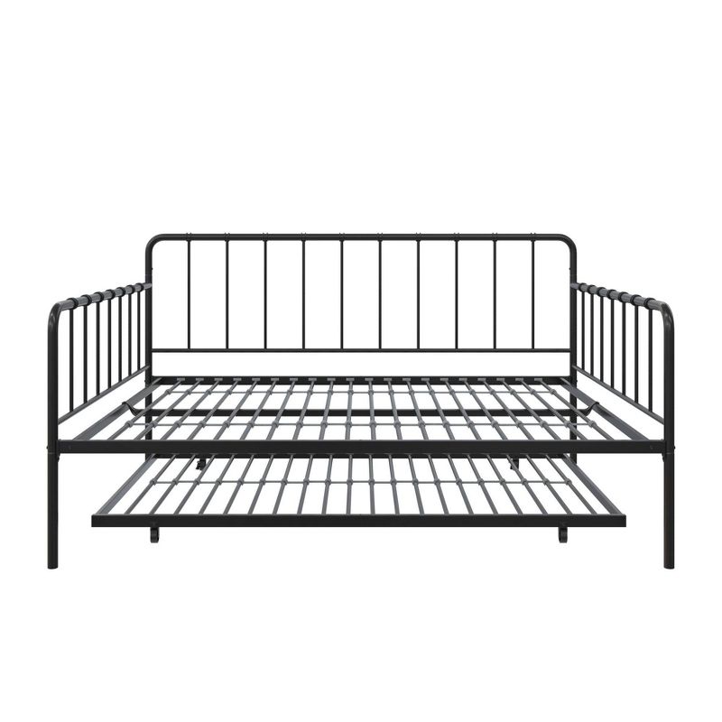 Full Avery Metal Daybed and Twin Trundle Black - Room &#38; Joy, 2 of 13