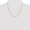 Black Bow Jewelry 1mm 14k Yellow Gold Solid Round Snake Chain Necklace - 2 of 4