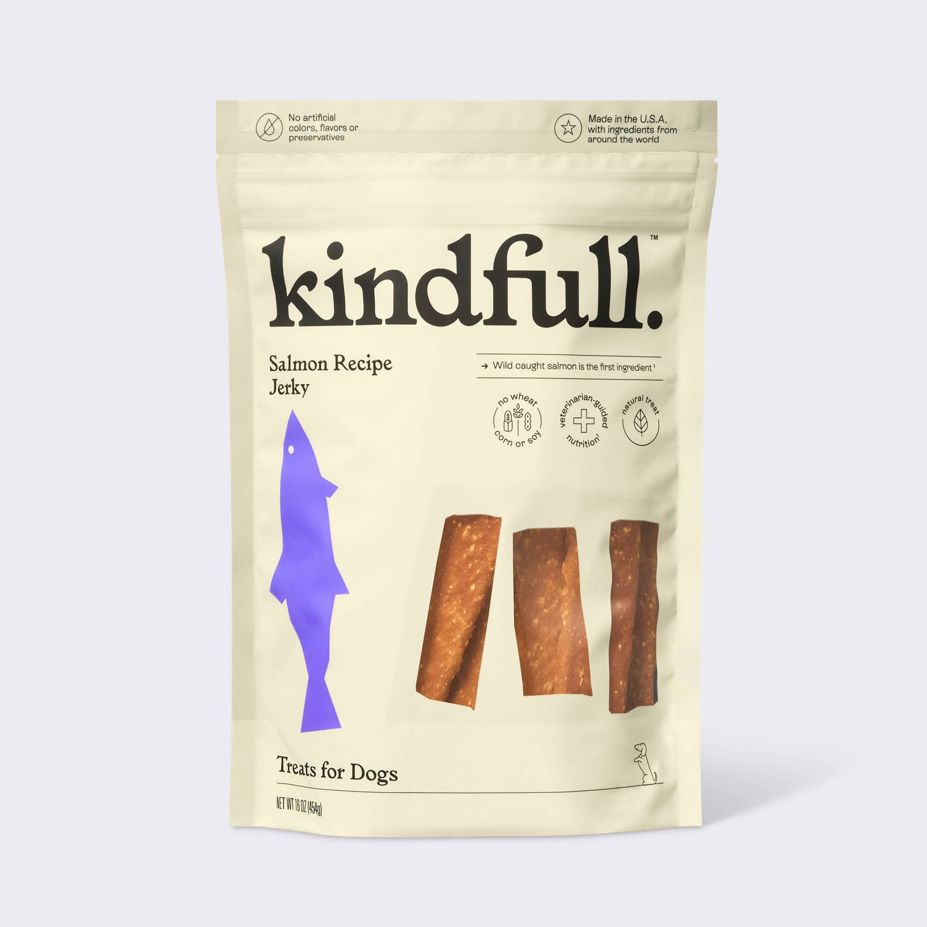 Salmon Recipe Jerky Dog Treats - Kindfull™ 16oz