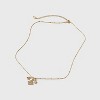 14K Gold Dipped Charm Initial Pendant Necklace - A New Day™ Gold - 3 of 4