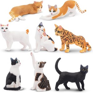 12-Piece Mini Dog Figurines Set, Realistic Hand-Painted Puppy Toys for Cake Decor, Party Favors and Kids' Play - 1 of 4