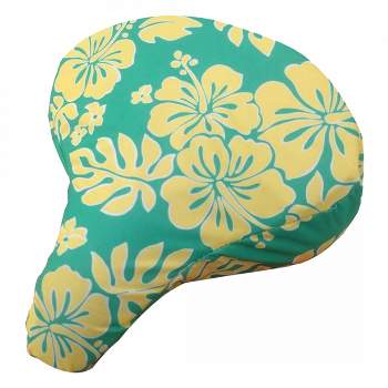 Cruiser Candy Seat Covers Cruiser Hibiscus Mint/Yellow