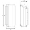 Progress Lighting Z-1070 Outdoor LED Wall Light, Black, Elongated Acrylic Shade - 2 of 4