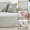 ChicFurnit Round Sofa Circle Bed Sectional Sofa Memory Foam Cloud Couch with 3 Pillow Sofa Couches for Living Room, 55.91"*55.51"*24.8" - 4 of 4