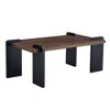 Modern Minimalist MDF Coffee Table - 39.3" L x 23.6" W x 17.7" H, Compact for Small Spaces, Easy Assembly - 2 of 4