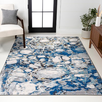 JONATHAN Y Pebble Marbled Abstract Area Rug