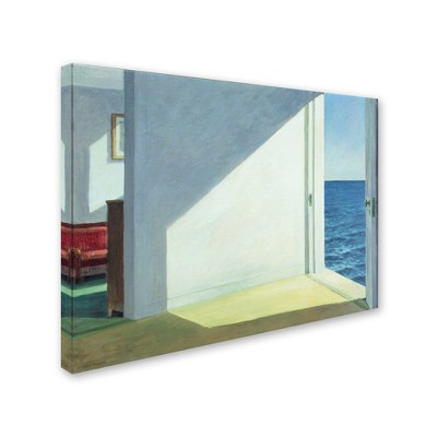 Trademark Fine Art - Edward Hopper Rooms by the Sea Matted Framed Art