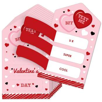Big Dot Of Happiness Happy Valentine's Day - Valentine Hearts Cards For  Kids - Happy Valentine's Day Pull Tabs - Set Of 12 : Target