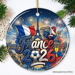 France 2026 Soccer Cup Global Championship Ornament, Fans Football