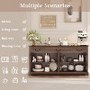 Vipbear Buffet Cabinet, 65" Large Kitchen Storage Cabinet With 3 Drawers And 4 Doors, Wood Coffee Bar Cabinet Buffet Table, ,Brown - 2 of 4