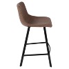 Set of 2 26" Outlaw Industrial Counter Height Barstool - Lumisource - image 3 of 4