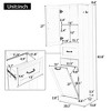 64' Tall Tilt Out Laundry Hamper Cabinet with Drawer and Storage Cabinet, Floorstanding Storage with Towel Rack White - 2 of 4
