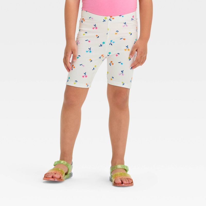 Toddler Girls' Cherries Shorts - Cat & Jack™ White, 1 of 5