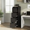 CuisinSmart 4-Drawer File Cabinet with Lock - Heavy Duty Metal Filing Cabinet for Letter/Legal/A4/F4 Documents, Requires Assembly, Black - 4 of 4