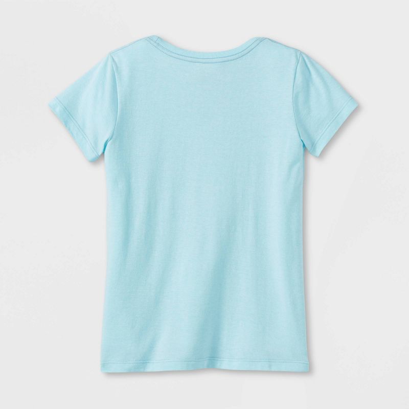 Girls' Sonic the Hedgehog Miles 'Tails' Power Short Sleeve Graphic T-Shirt - Light Aqua Blue, 2 of 3