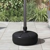 vidaXL Umbrella Base Black HDPE Plastic Standard Umbrella Base Round - 3 of 4