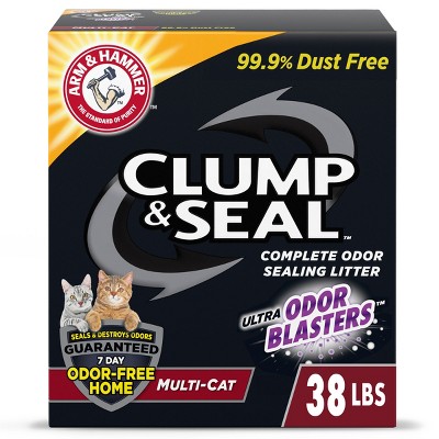 Arm & Hammer Clump & Seal Multi-Cat Clumping Cat Litter - 38lbs