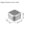 Unique Bargains Tinplate Portable Compact Durable Storage Container with Clear Window Lids 2 Pcs - 2 of 4