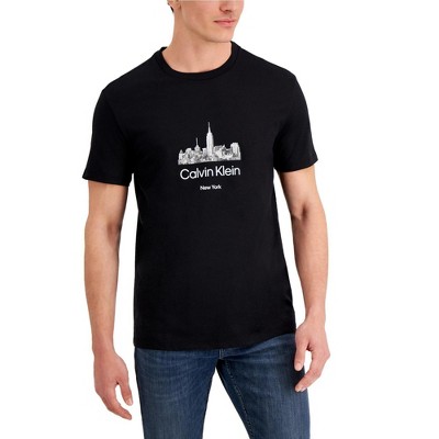 Calvin Klein Mens Skyline Basic T-Shirt