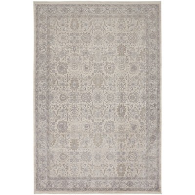 Marquette Transitional Oriental Gray/Silver/Ivory Area Rug