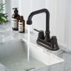 WOWOW Bathroom Faucet with High Arc Spout, 2-Handle Centerset Design - 2 of 4