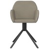vidaXL Swivel Dining Chairs 2 pcs Light Gray Velvet - 4 of 4