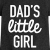 Girls' - Instant Message - Dad Set Little Girl Fitted Short Sleeve Graphic T-Shirt - 2 of 4