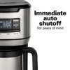 Hamilton Beach 12C Program Coffee Maker 46391: Drip Coffee Pot, 12 Cup Capacity, Chrome Silver, Electric, 1025W - image 4 of 4