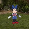 Gemmy Airblown Inflatable Patriotic Minnie Mouse, 3.5 ft Tall, White - 2 of 4
