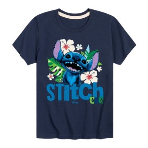 Boys' - Lilo And Stitch - Stitch Smiling 626 Short Sleeve Graphic T-Shirt - 1 of 3