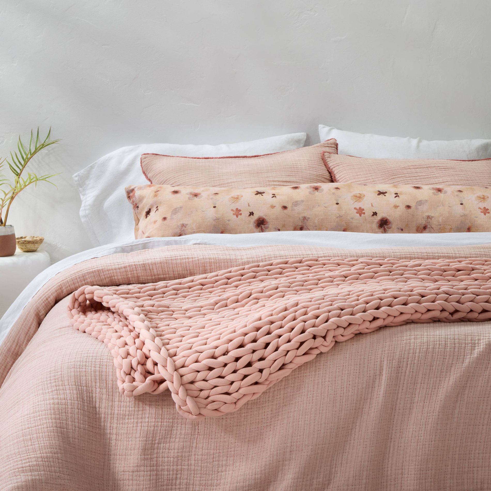 50"x70" 12lbs Solid Knit Weighted Blanket - Casaluna™