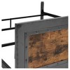 Queen Industrial Wood and Metal Bed - Saracina Home - 4 of 4