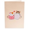 Paper Love 3D Love Cat Mug Pop Up Card - 2 of 4