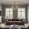 PAKOKULA Modern 9-Light silver Branch Cluster Chandelier with Smoke Gray Glass Shades - 4 of 4