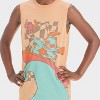 Boys' Stitch Surfing Mineral Wash Tank Top - Orange - 2 of 4