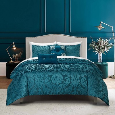 Chic Home Design 9pc King Athina Comforter Set Blue