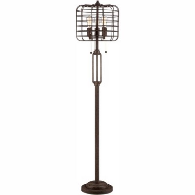 metal cage floor lamp