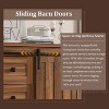 Farmhouse 5 Drawer Dresser with Sliding Barn Door, 48" Tall Wood Chest of Drawers with Adjustable Shelf, Storage Organizer for Bedroom - 4 of 4
