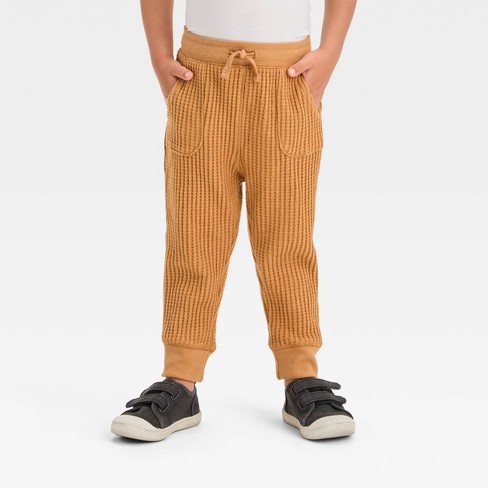 Toddler Boys' Pull-on Pintuck Pants - Cat & Jack™ Brown 12m : Target