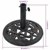 vidaXL Umbrella Base Bronze 19.8 lb 15.7" Cast Iron - 4 of 4