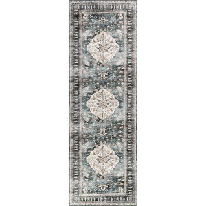 Nuloom Davi Faded Spill Proof Treated Pet Friendly Premium Machine Washable Area Rug - 1 of 4