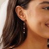 18K Gold Pearl Tassel Earrings | Hypoallergenic Dainty Drop for Women & Gifts - 3 of 4