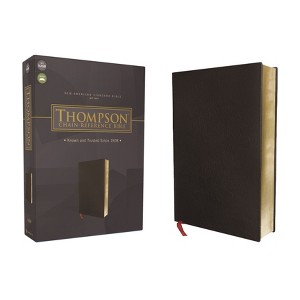 Nasb, Thompson Chain-Reference Bible, Bonded Leather, Black, Red Letter, 1977 Text - by  Zondervan (Leather Bound) - 1 of 1