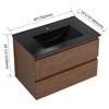 ChicFurnit Bathroom Vanities Modern Vanity with Sleek Design and Ample Storage for Bathroom Spaces, Brown,30”*18.3”*20.5" - 2 of 4